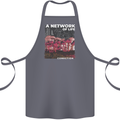 Mushrooms A Network of Life Mycology Cotton Apron 100% Organic Steel