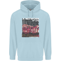 Mushrooms A Network of Life Mycology Mens 80% Cotton Hoodie Light Blue