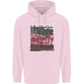 Mushrooms A Network of Life Mycology Mens 80% Cotton Hoodie Light Pink