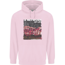 Mushrooms A Network of Life Mycology Mens 80% Cotton Hoodie Light Pink