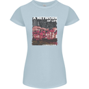 Mushrooms A Network of Life Mycology Womens Petite Cut T-Shirt Light Blue