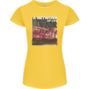 Mushrooms A Network of Life Mycology Womens Petite Cut T-Shirt Yellow