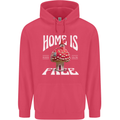 Mushrooms Home is Where You're Free Childrens Kids Hoodie Heliconia