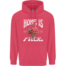 Mushrooms Home is Where You're Free Childrens Kids Hoodie Heliconia
