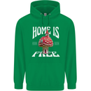 Mushrooms Home is Where You're Free Childrens Kids Hoodie Irish Green