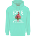Mushrooms Home is Where You're Free Childrens Kids Hoodie Peppermint