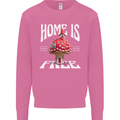 Mushrooms Home is Where You're Free Mens Sweatshirt Jumper Azalea