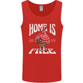 Mushrooms Home is Where You're Free Mens Vest Tank Top Red
