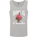 Mushrooms Home is Where You're Free Mens Vest Tank Top Sports Grey