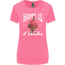 Mushrooms Home is Where You're Free Womens Wider Cut T-Shirt Azalea