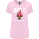 Mushrooms Home is Where You're Free Womens Wider Cut T-Shirt Light Pink