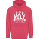 Mushrooms I Like To Forage MILF Childrens Kids Hoodie Heliconia