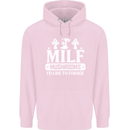 Mushrooms I Like To Forage MILF Childrens Kids Hoodie Light Pink