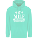 Mushrooms I Like To Forage MILF Childrens Kids Hoodie Peppermint