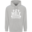 Mushrooms I Like To Forage MILF Childrens Kids Hoodie Sports Grey
