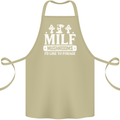 Mushrooms I Like To Forage MILF Cotton Apron 100% Organic Khaki