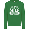 Mushrooms I Like To Forage MILF Mens Sweatshirt Jumper Irish Green