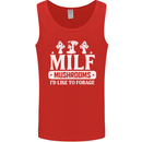 Mushrooms I Like To Forage MILF Mens Vest Tank Top Red