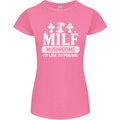 Mushrooms I Like To Forage MILF Womens Petite Cut T-Shirt Azalea