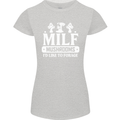 Mushrooms I Like To Forage MILF Womens Petite Cut T-Shirt Sports Grey