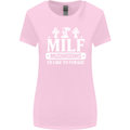 Mushrooms I Like To Forage MILF Womens Wider Cut T-Shirt Light Pink