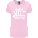 Mushrooms I Like To Forage MILF Womens Wider Cut T-Shirt Light Pink
