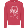 Music A Skull Wearing Headphones Mens Sweatshirt Jumper Heliconia