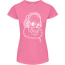 Music A Skull Wearing Headphones Womens Petite Cut T-Shirt Azalea