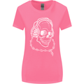 Music A Skull Wearing Headphones Womens Wider Cut T-Shirt Azalea