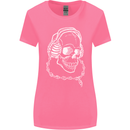 Music A Skull Wearing Headphones Womens Wider Cut T-Shirt Azalea