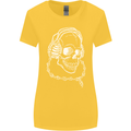 Music A Skull Wearing Headphones Womens Wider Cut T-Shirt Yellow
