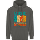 Music Can Change the World Childrens Kids Hoodie Storm Grey