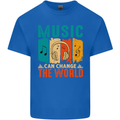 Music Can Change the World Kids T-Shirt Childrens Royal Blue