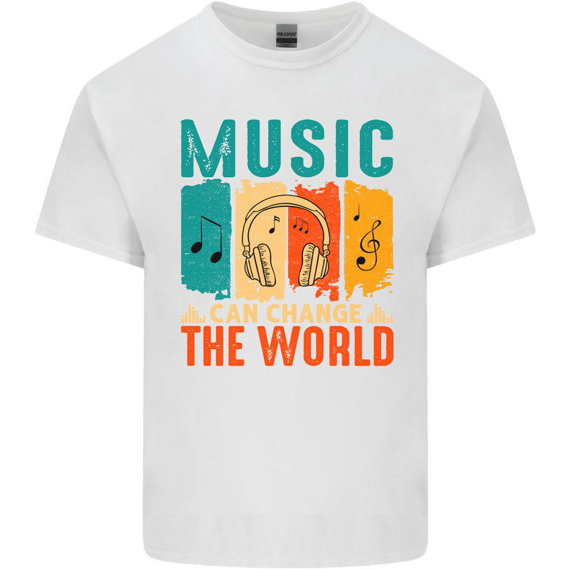 Music Can Change the World Kids T-Shirt Childrens White