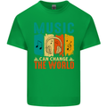 Music Can Change the World Mens Cotton T-Shirt Tee Top Irish Green