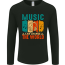 Music Can Change the World Mens Long Sleeve T-Shirt Black