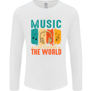 Music Can Change the World Mens Long Sleeve T-Shirt White