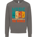 Music Can Change the World Mens Sweatshirt Jumper Charcoal