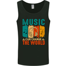Music Can Change the World Mens Vest Tank Top Black