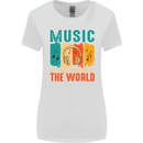 Music Can Change the World Womens Wider Cut T-Shirt White