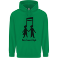 Music Connects Funny Valentines Day Childrens Kids Hoodie Irish Green