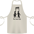 Music Connects Funny Valentines Day Cotton Apron 100% Organic Natural