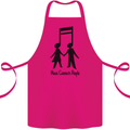 Music Connects Funny Valentines Day Cotton Apron 100% Organic Pink