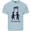 Music Connects Funny Valentines Day Kids T-Shirt Childrens Light Blue