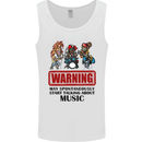 Music Festival Beer Alcohol Gig Dance Rock Mens Vest Tank Top White