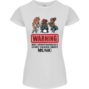 Music Festival Beer Alcohol Gig Dance Rock Womens Petite Cut T-Shirt White