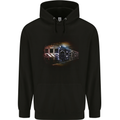 Music Ghetto Blaster Train Dance Mens Hoodie Black