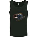 Music Ghetto Blaster Train Dance Mens Vest Tank Top Black