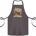 Music I am Your Grandfather DJ Stream Vinyl Cotton Apron 100% Organic Dark Grey