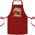 Music I am Your Grandfather DJ Stream Vinyl Cotton Apron 100% Organic Maroon